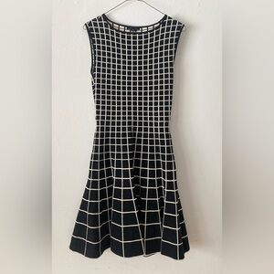 Ohne Titel Black and White Grid Dress medium